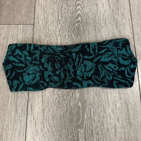 Lululemon Fringe Fighter Headband Thrive Viridian Green Black / Heathered Black - Picture 6 of 7